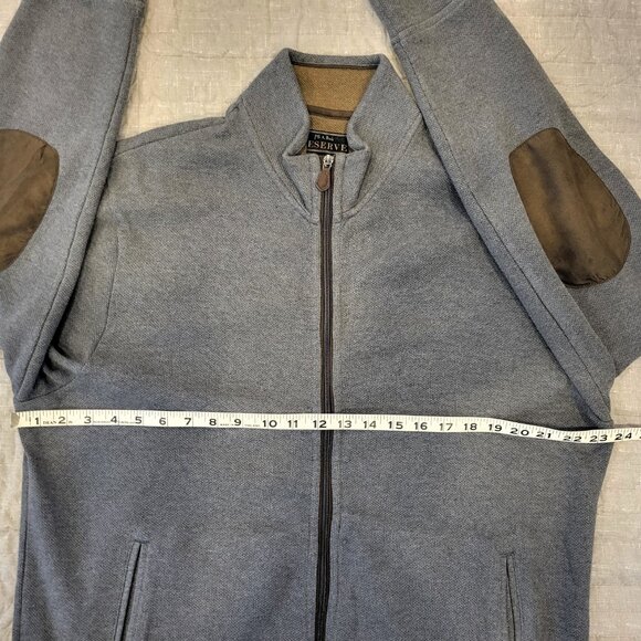 Jos. A. Bank Textured Mock Neck Full Zip, Extra Large XL, Grey - Picture 7 of 10